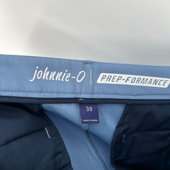 JOHNNIE-O Men Ripple Blue Prep Performance 9" Inseam Golf Country Shorts Size 38 - Picture 5 of 6